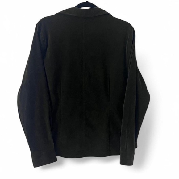 Dark Green Analogy Suede Button-Up Shirt - Picture 2 of 4